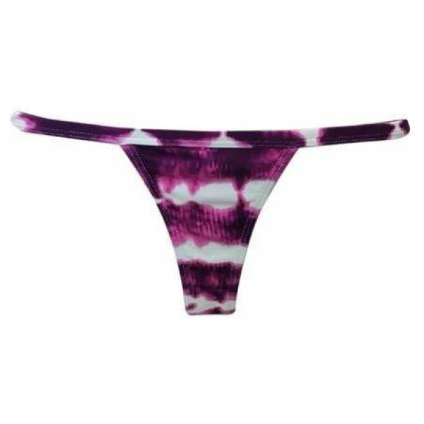 TANGA MINI 'TIE DYE PLUM'