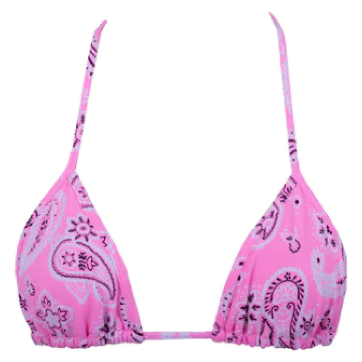 Top bikini triangulo cortina 'Paisley Pink'
