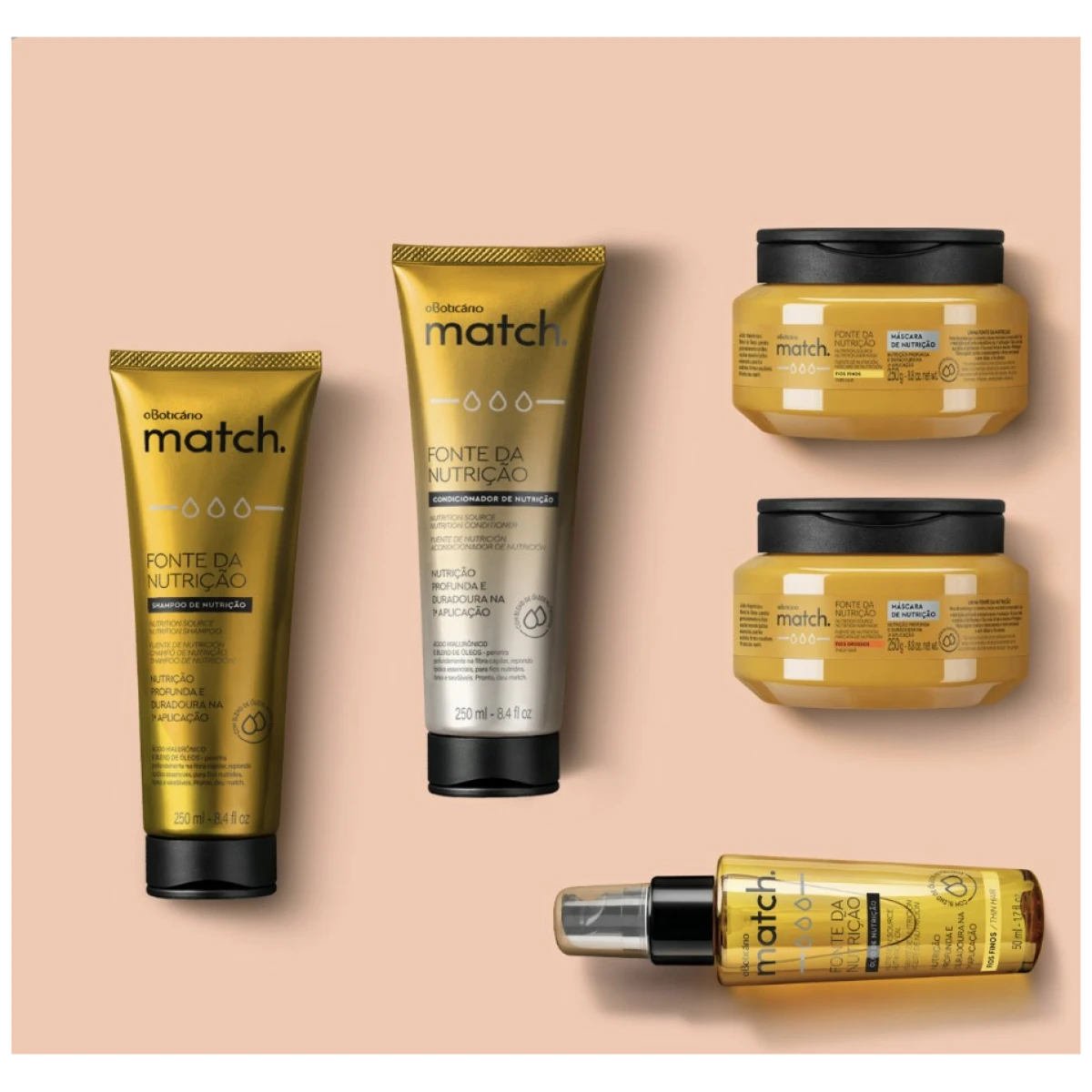 Set Match cabello fuente de Nutrición